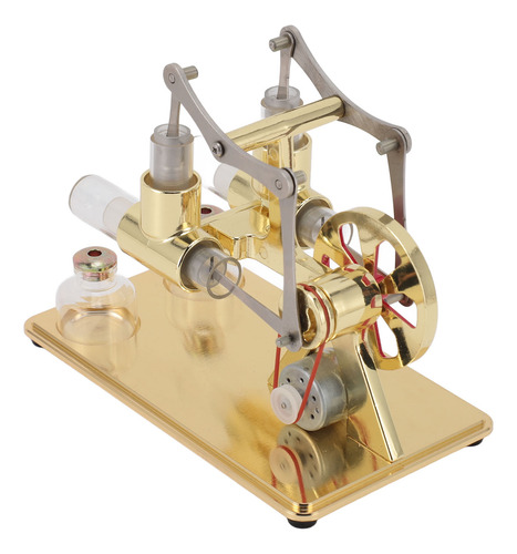 Maqueta De Motor Golden Stirling, Doble Para Educación Tempr