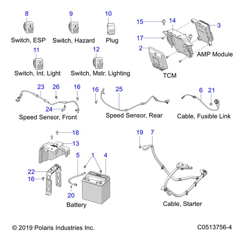 Polaris Mount-tcu Amp Gps Modem Cantidad 1