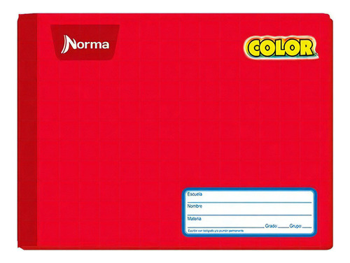  Norma Color CUADRO 7MM 100 hojas  cuadriculadas 1 materias unidad x 1 norma color