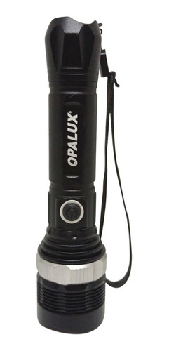 Linterna Táctica De Metal Recargable C/ Zoom Opalux Op-4927n