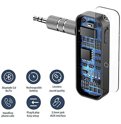 Adaptador Gmcell Bluetooth 5.0 Receptor Auxiliar Jack De 3,5