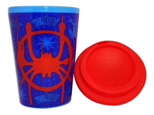 Imagen 2 de 2 de Vaso Para Cafe Dobre Pared Con Spiderman