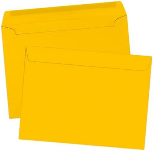 Luxpaper 9 X 12 Sobres Tipo Folleto | Amarillo Girasol | 80