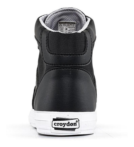 Imagen 5 de 8 de Tenis Flandes Negro Para Hombre Croydon