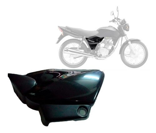 Cachas Juego Negras Laterales Honda Cg Fan 125 - Sti Motos
