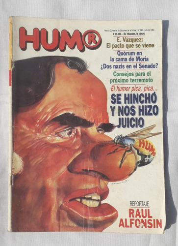 Revista Antigua * Humor * Nº 293 Tapa Menem