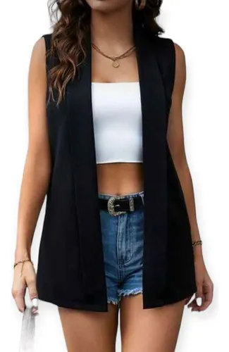 Chaleco blazer shop mujer