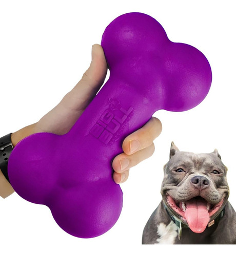 Brinquedo Cachorro Grande Porte Pet Osso Anti Stress Cães G Cor Roxo