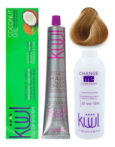 Kit Kit Kuul  Tinte tono 8.22 rubio claro nacarado para cabello