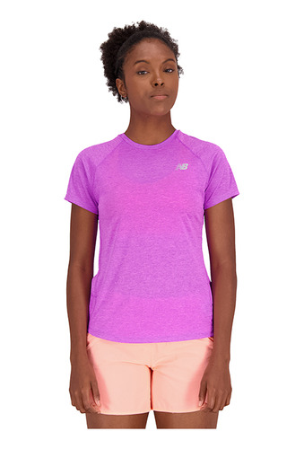 Remera New Balance Impact Run De Mujer - Wt21262oor Energy