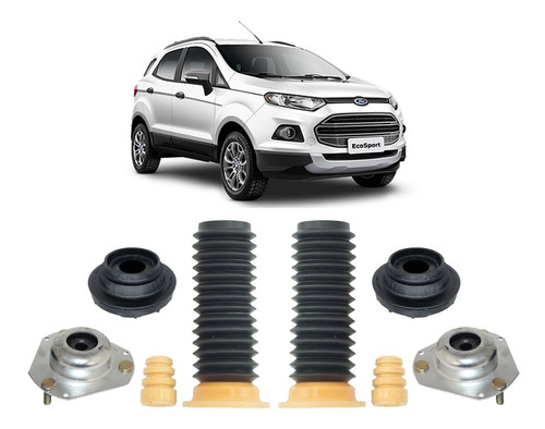 2 Kit Coxim Batente Dianteiro Ecosport 2013 2014 2015 2016