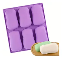 Comprar Molde De Silicon Ovalado Jabones Artesanales Repostería 