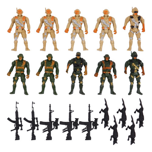 Soldier Toys, Modelo De Soldados Articulados Para Niños, 10