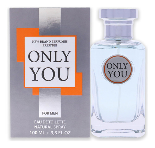Perfume New Brand Only You Para Hombre Edt En Aerosol 100 Ml