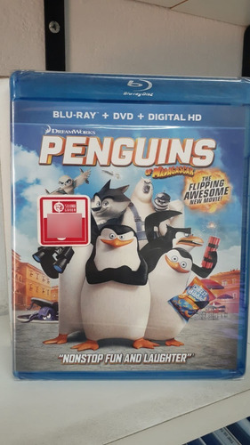 Blu-ray + Dvd -- Penguins ( Pinguinos De Madagascar )