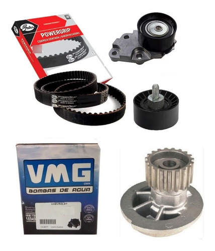 Kit Correa Distribucion + Bomba Agua Vmg Chevrolet Aveo 1.6