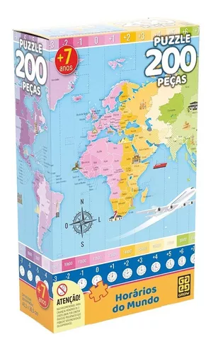 Quebra-cabeça do mapa do Mundo (Teacher-Made) - Twinkl