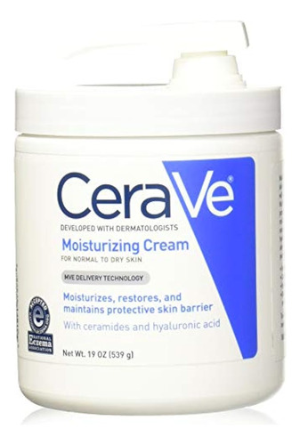 Crema Hidratante Cerave Con Bomba Para Piel Normal A Seca, 1