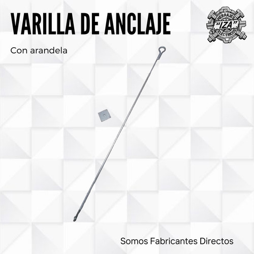 Varilla De Anclaje Con Arandela Cuadrada, Herraje Eléctrico