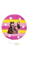Comprar Piñata Masha Y El Oso Rosa Fucsia Amarillo Masha Y El Oso Masha Y El Oso Circular Grande