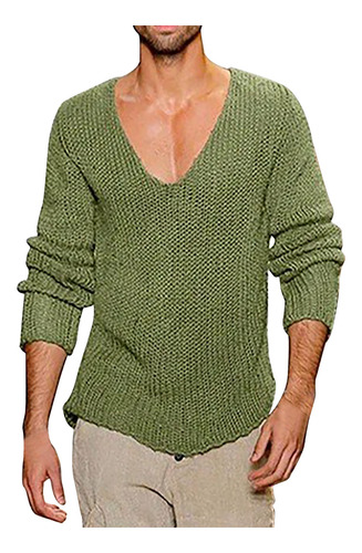 Suéter Tipo Jersey A La Moda Para Hombre, Manga Larga, Redon