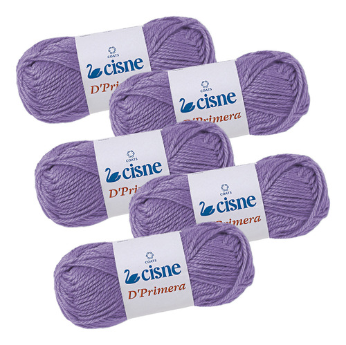 Lã Para Tricô Crochê Cisne D'primera 40g - Kit C/ 5 Novelos