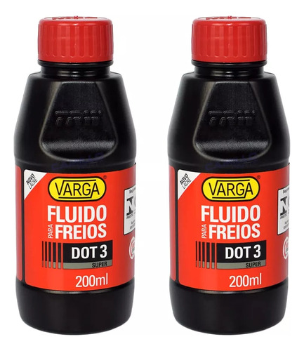 Kit 02 Óleo Fluído De Freio E Embreagem Dot3 Dot 3 Trw 200ml