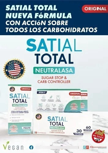 Suplemento Dietario Satial Total Neutralasa 30 Comp