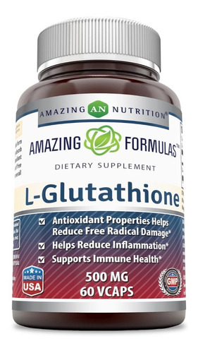 L - Glutathione L Glutatión Reducido 120 Amazing Formulas 