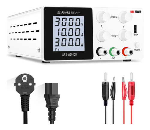 Fuente De Alimentación Horizontal De Laboratorio De 30v 10a