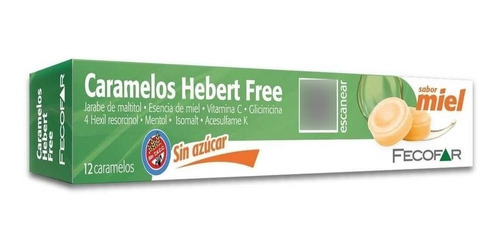 Fecofar Hebert Free Caramelos Miel Vitamina C X 12 Unidades