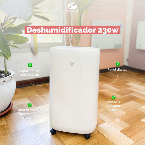 Deshumidificador De Aire Stsd10 4l 230w Pabst