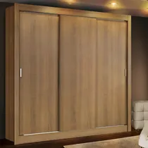 Comprar Armario doble Madesa Mônaco con 3 puertas correderas, color madera, marrón claro 10935Z