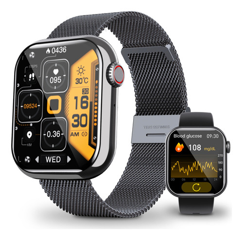 , Reloj Inteligente De Glucosa Bluetooth Sport Al Agua ,