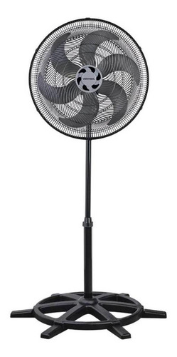 Ventilador de coluna Ventisol Turbo 6P preto com 6 pás, 40cm de diâmetro 127V