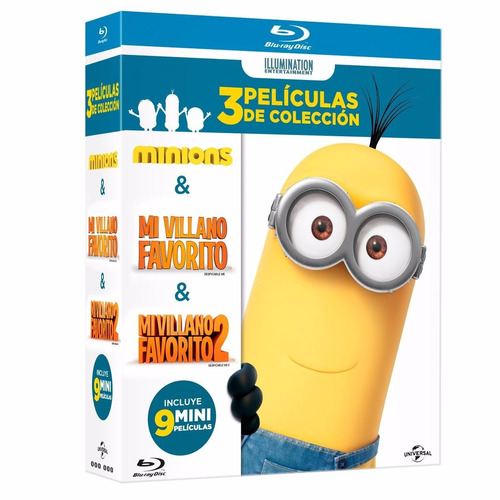Minions Mi Villano Favorito Boxset 3 Peliculas Blu-ray 