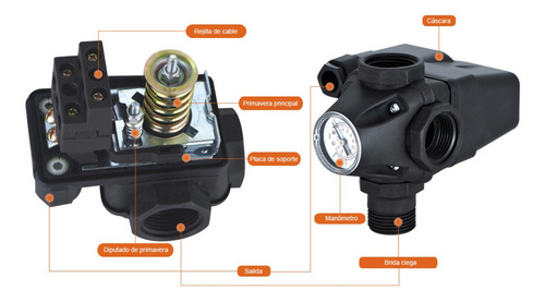 Imagen 4 de 8 de Control Automatico Presurizador Hardest Krs-7 Presion Agua