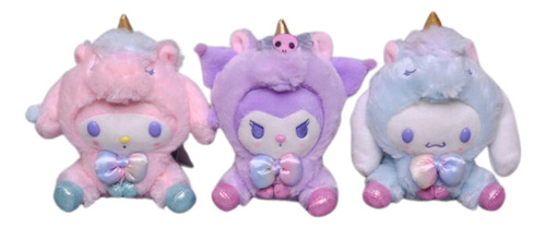 Llavero  Melody- Cinna -kuromi Sanrio  Peluche  Unicornio