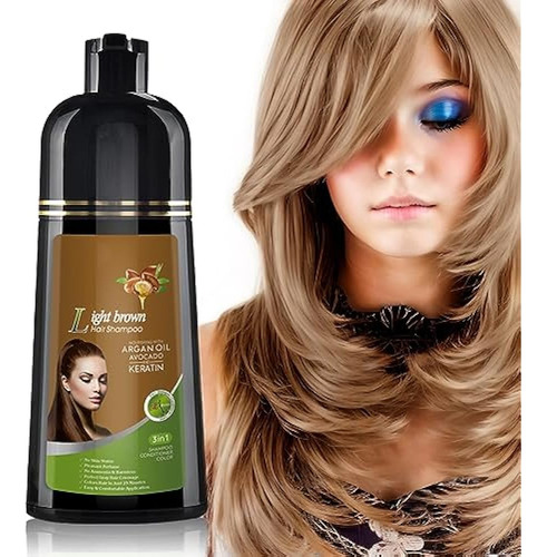 Joyful Young Natural Hair Dye Shampoo 3 En 1, Color De Cabel