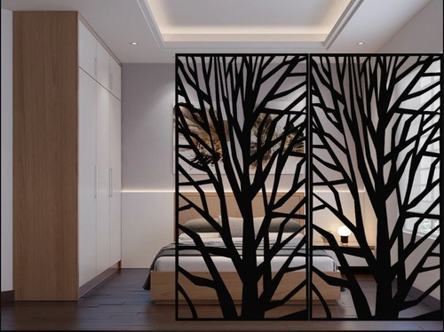 Imagen 9 de 9 de Panel Decorativo Separador De Ambientes Mdf 50 X 90 Cm