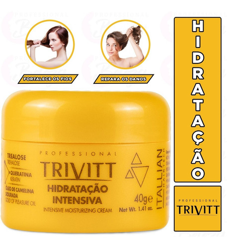  5 Máscara De Hidratação Intensiva Trivitt 40g Itallian