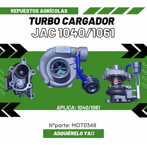 Turbocargador Jac 1040 1061 Motor Weichai 06/09