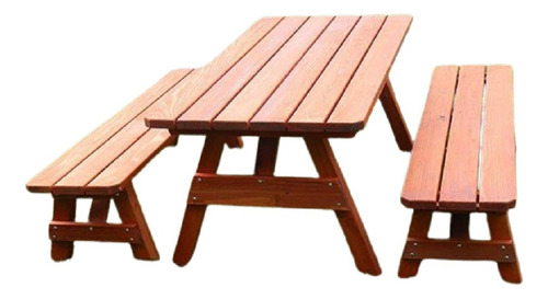 Meson Para Terraza Con Bancas Firme
