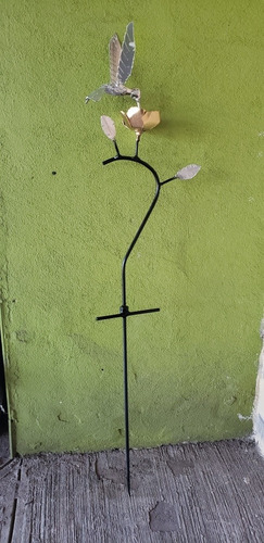 Adorno Metálico De Jardin Tipo Estaca