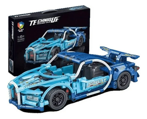 Bloques De Construcción Ferrari Bugatti Lamborghini 26 Cm Bugatti Azul