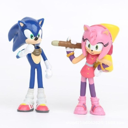Set 12 Unidades De Amy Rose De Sonic The Hedgehog