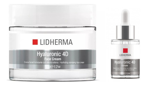 Hyaluronic 4d Face Cream + Serum Ácido Hialurónico Lidherma