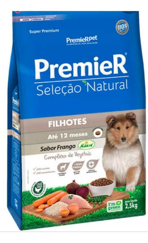 Ração Premier Seleção Natural Para Cães Filhotes 2,5kg