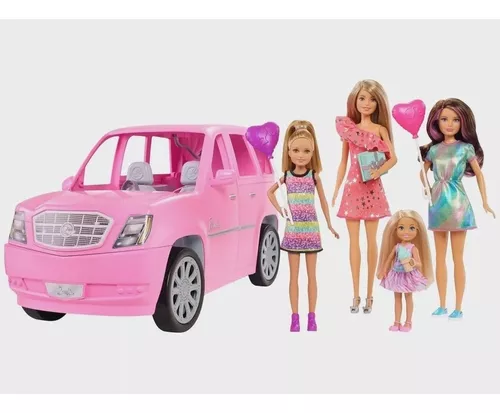 Carro Super Conversível Para Barbie Pink Grande 60 Cm Líder