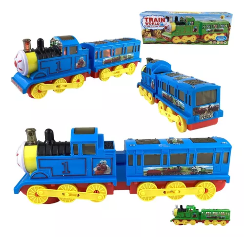 TREM ELÉTRICO DE BRINQUEDO! THOMAS E SEUS AMIGOS (きかんしゃトーマス ぐらぐらつり橋セット  プラレール)